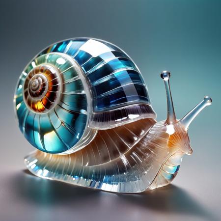 CrystaliTIXL_v2_05 cs-cr1stal-v2 analog realistic Symbolism colour photo of a snail with bioluminescent shell, very detailed, award-winning 2847778468 c=7 50 DPM++ 2M Karras crystalClearXL_ccxl.jpg